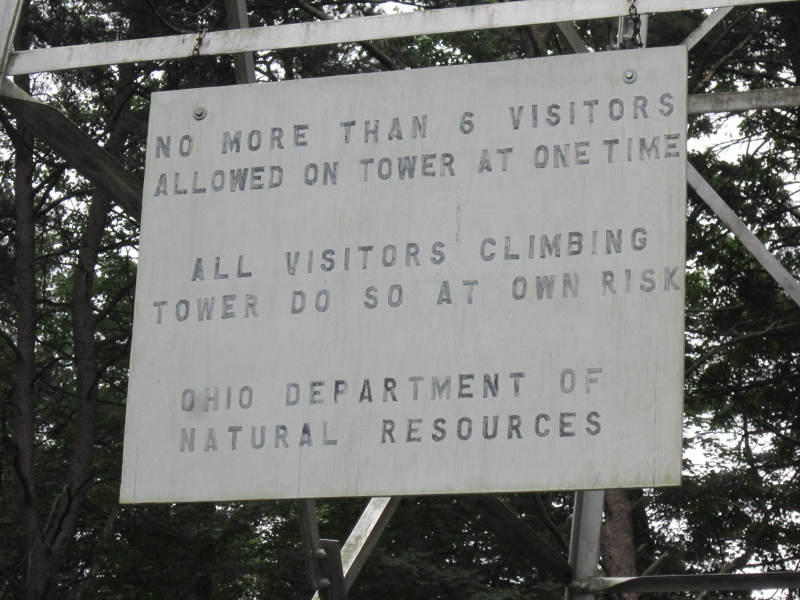 They aren’t kidding. With just me and my 10 year old son climbing it you could feel the whole thing moving under your feet.